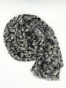 Foulard noir Cathya